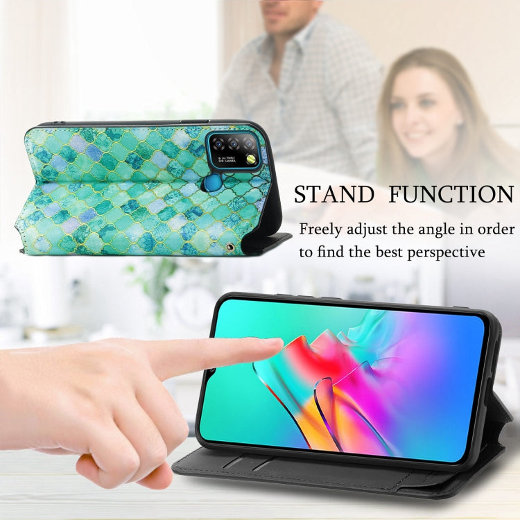 For Infinix Smart 5 Colorful Magnetic Horizontal Flip Leather Phone Case with Holder & Card Slot & Wallet