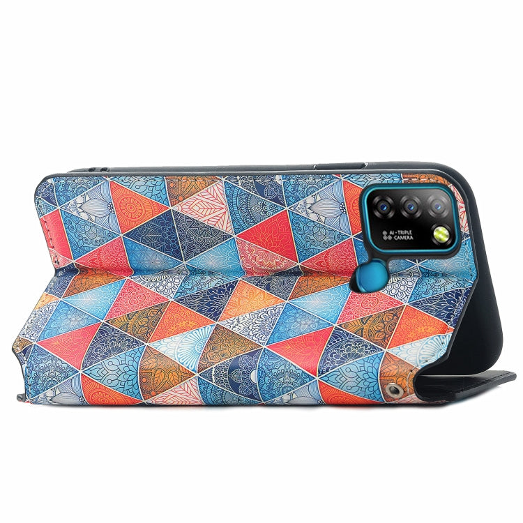 For Infinix Smart 5 Colorful Magnetic Horizontal Flip Leather Phone Case with Holder & Card Slot & Wallet