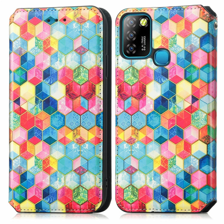 For Infinix Smart 5 Colorful Magnetic Horizontal Flip Leather Phone Case with Holder & Card Slot & Wallet