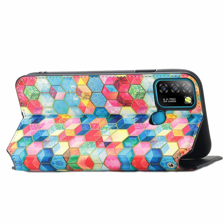 For Infinix Smart 5 Colorful Magnetic Horizontal Flip Leather Phone Case with Holder & Card Slot & Wallet