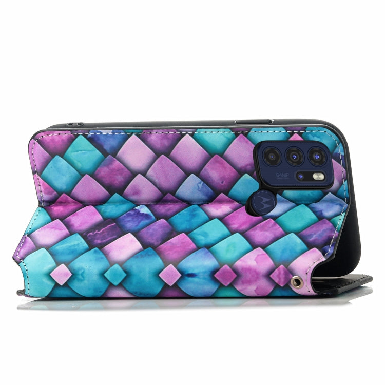 For Motorola Moto G60S Colorful Magnetic Horizontal Flip Leather Phone Case with Holder & Card Slot & Wallet