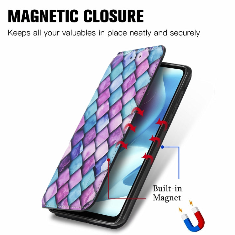 For Motorola Moto G60S Colorful Magnetic Horizontal Flip Leather Phone Case with Holder & Card Slot & Wallet