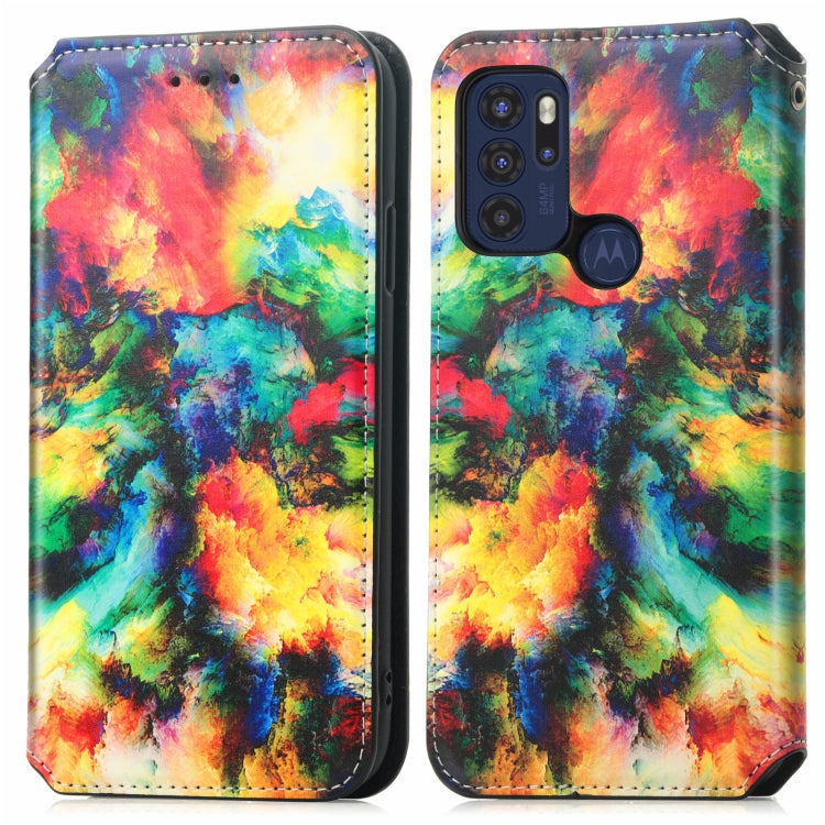 For Motorola Moto G60S Colorful Magnetic Horizontal Flip Leather Phone Case with Holder & Card Slot & Wallet
