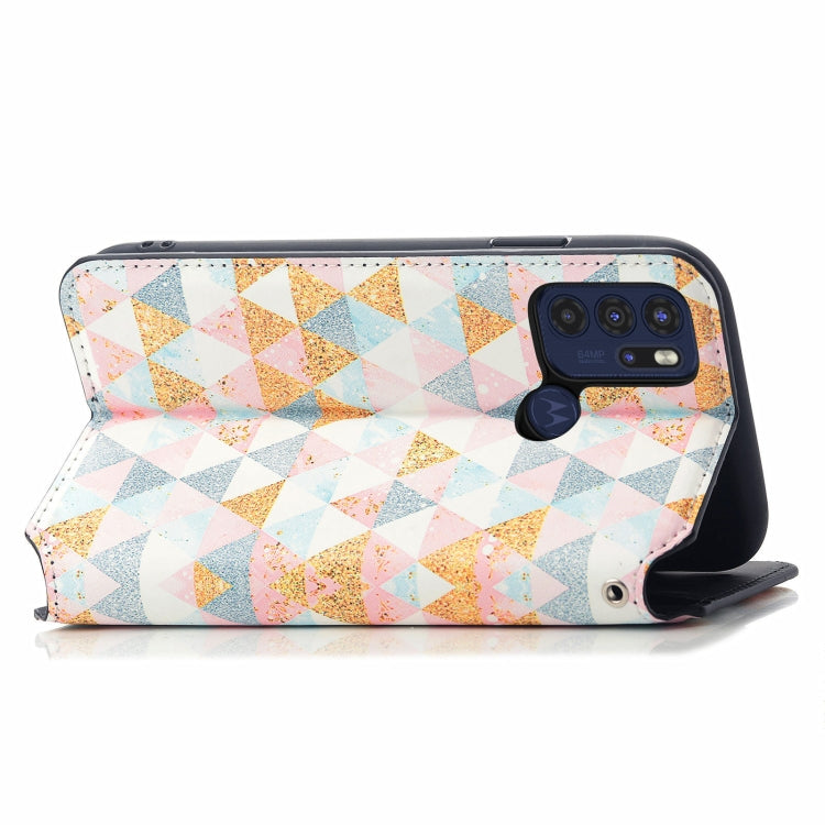 For Motorola Moto G60S Colorful Magnetic Horizontal Flip Leather Phone Case with Holder & Card Slot & Wallet