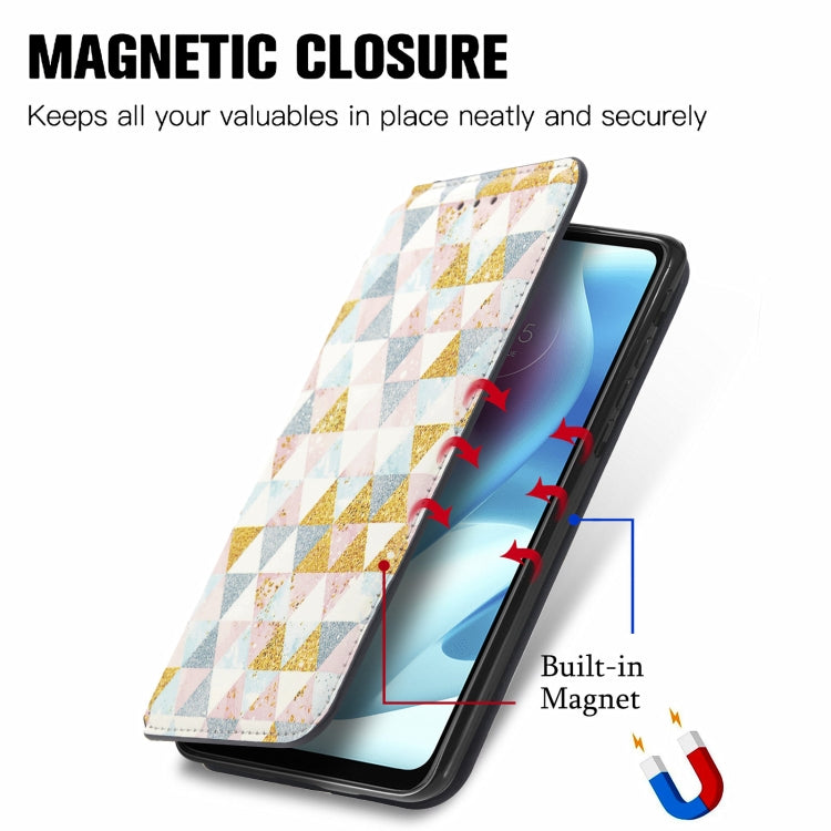 For Motorola Moto G60S Colorful Magnetic Horizontal Flip Leather Phone Case with Holder & Card Slot & Wallet