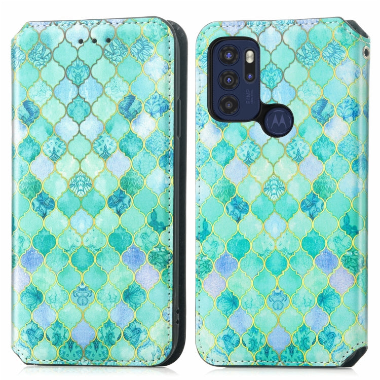For Motorola Moto G60S Colorful Magnetic Horizontal Flip Leather Phone Case with Holder & Card Slot & Wallet