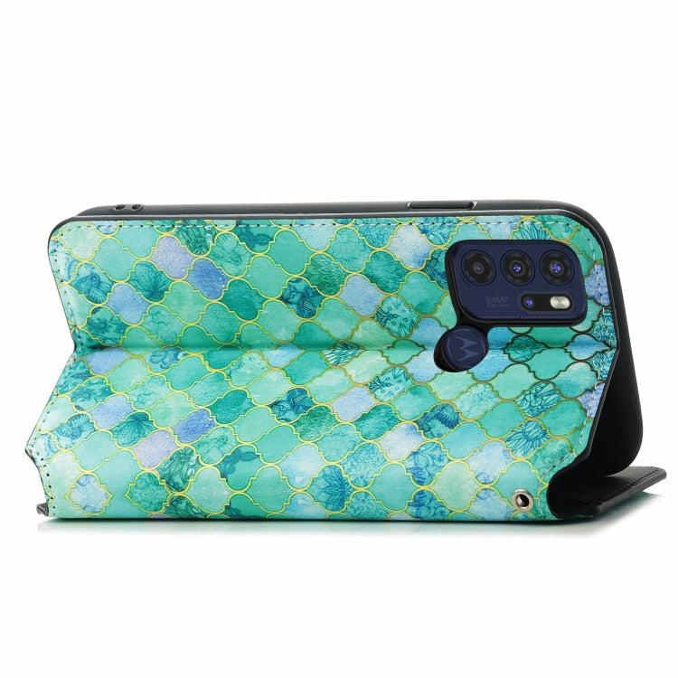 For Motorola Moto G60S Colorful Magnetic Horizontal Flip Leather Phone Case with Holder & Card Slot & Wallet