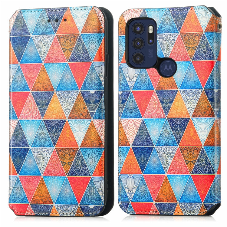 For Motorola Moto G60S Colorful Magnetic Horizontal Flip Leather Phone Case with Holder & Card Slot & Wallet
