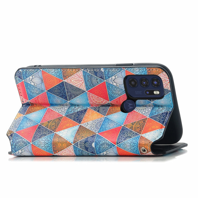 For Motorola Moto G60S Colorful Magnetic Horizontal Flip Leather Phone Case with Holder & Card Slot & Wallet