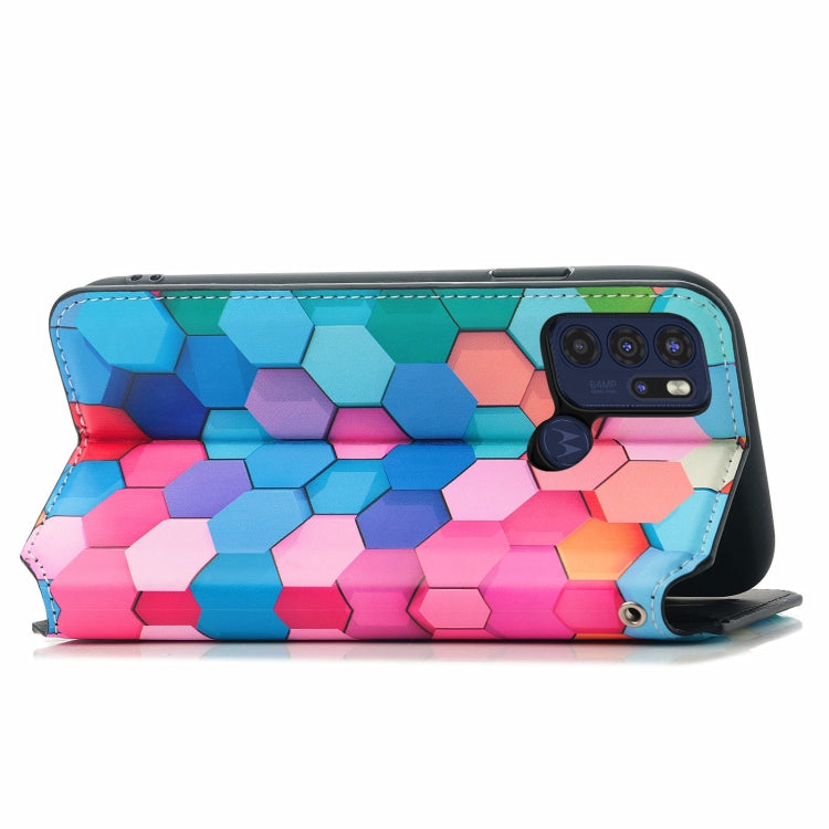For Motorola Moto G60S Colorful Magnetic Horizontal Flip Leather Phone Case with Holder & Card Slot & Wallet