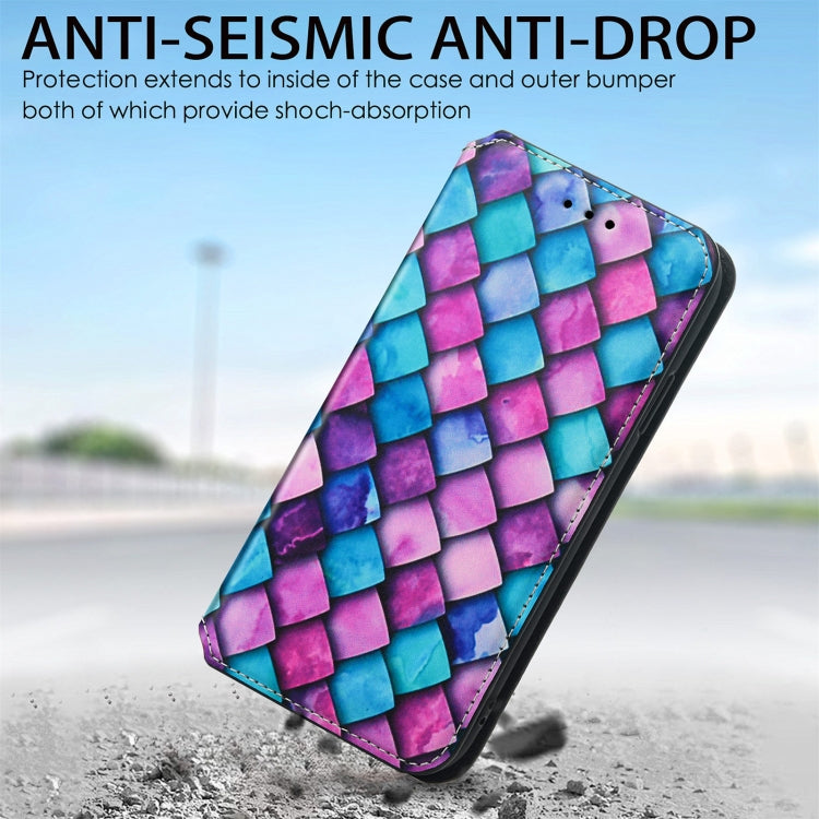 For Samsung Galaxy M21 2021 Colorful Magnetic Horizontal Flip Leather Phone Case with Holder & Card Slot & Wallet