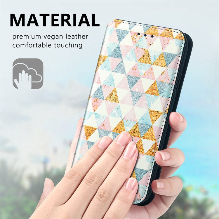 For Samsung Galaxy M21 2021 Colorful Magnetic Horizontal Flip Leather Phone Case with Holder & Card Slot & Wallet