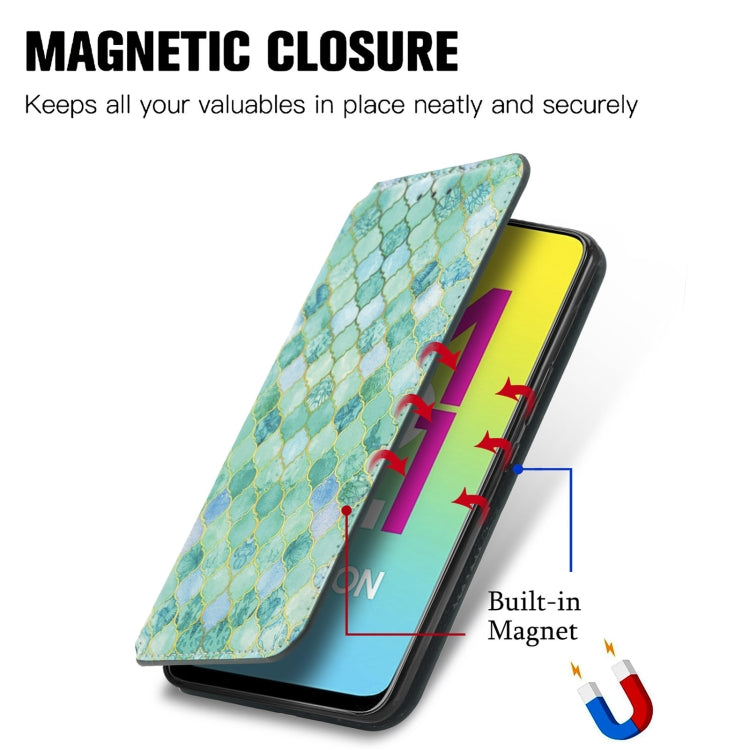 For Samsung Galaxy M21 2021 Colorful Magnetic Horizontal Flip Leather Phone Case with Holder & Card Slot & Wallet