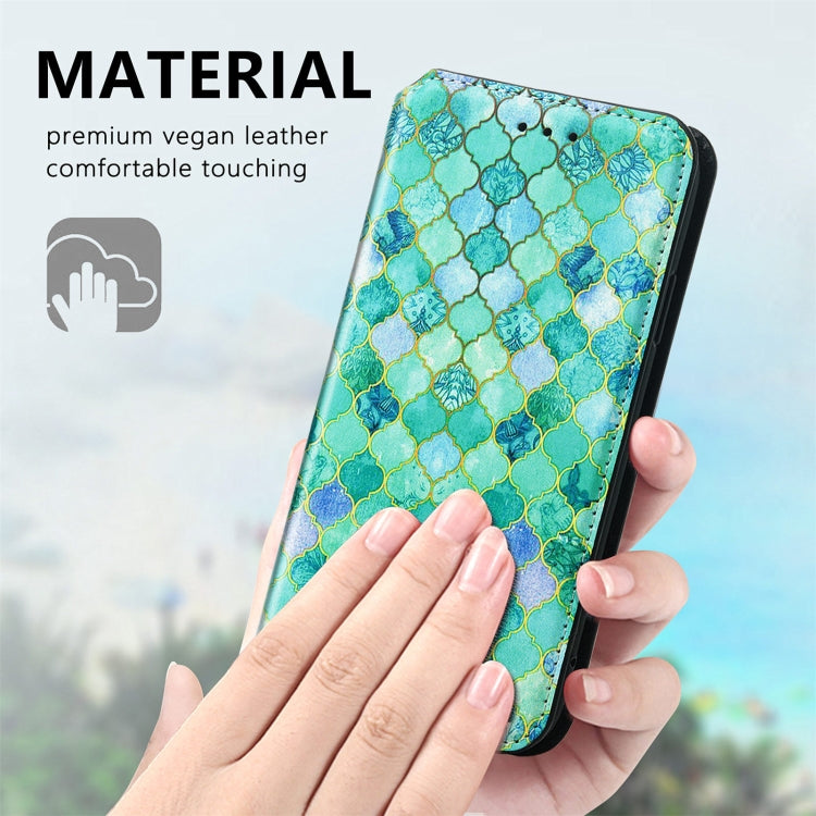 For Samsung Galaxy M21 2021 Colorful Magnetic Horizontal Flip Leather Phone Case with Holder & Card Slot & Wallet
