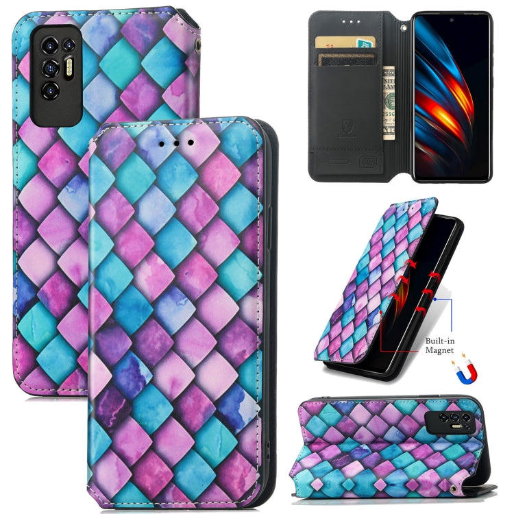 For Tecno Pova 2 Colorful Magnetic Horizontal Flip Leather Phone Case with Holder & Card Slot & Wallet