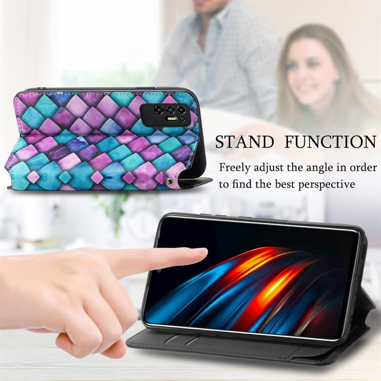 For Tecno Pova 2 Colorful Magnetic Horizontal Flip Leather Phone Case with Holder & Card Slot & Wallet