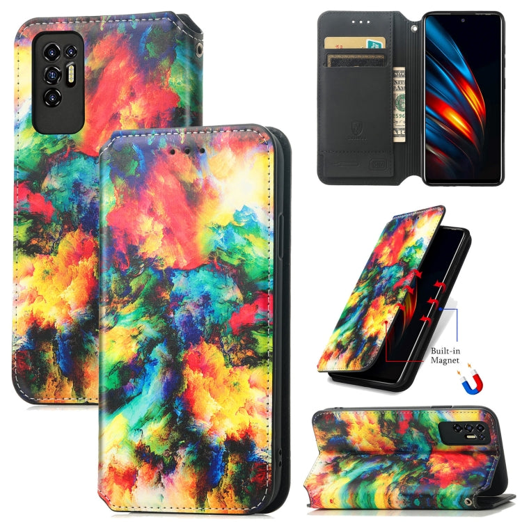 For Tecno Pova 2 Colorful Magnetic Horizontal Flip Leather Phone Case with Holder & Card Slot & Wallet