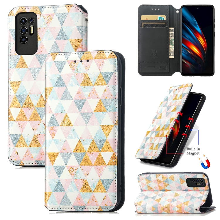 For Tecno Pova 2 Colorful Magnetic Horizontal Flip Leather Phone Case with Holder & Card Slot & Wallet