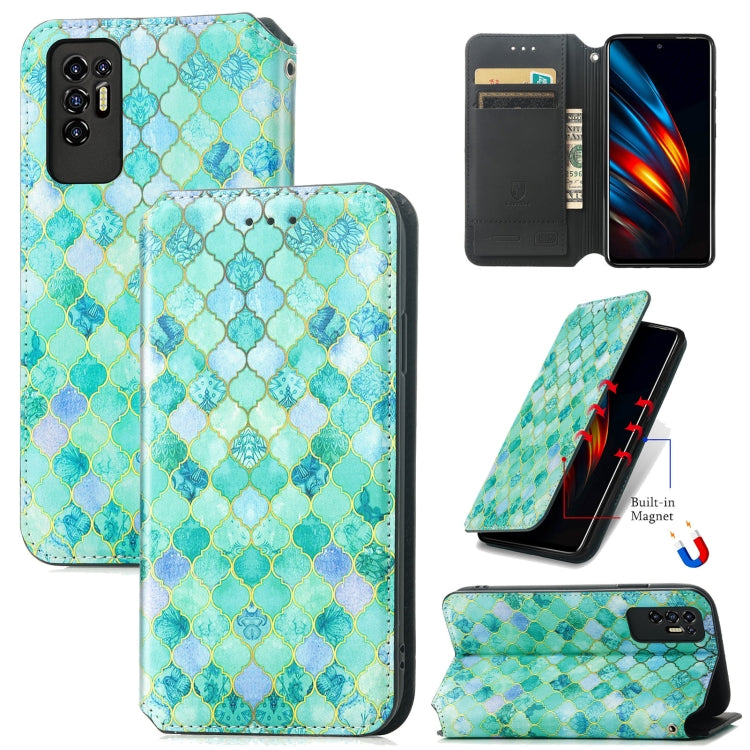 For Tecno Pova 2 Colorful Magnetic Horizontal Flip Leather Phone Case with Holder & Card Slot & Wallet