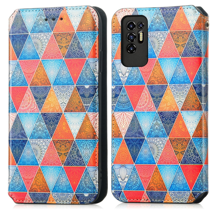 For Tecno Pova 2 Colorful Magnetic Horizontal Flip Leather Phone Case with Holder & Card Slot & Wallet