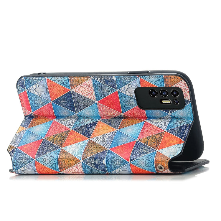 For Tecno Pova 2 Colorful Magnetic Horizontal Flip Leather Phone Case with Holder & Card Slot & Wallet