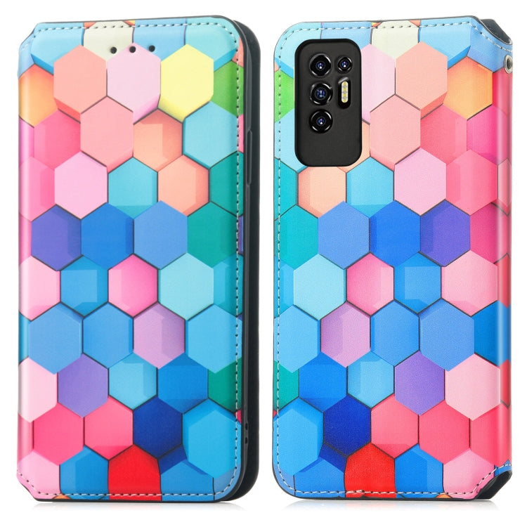 For Tecno Pova 2 Colorful Magnetic Horizontal Flip Leather Phone Case with Holder & Card Slot & Wallet
