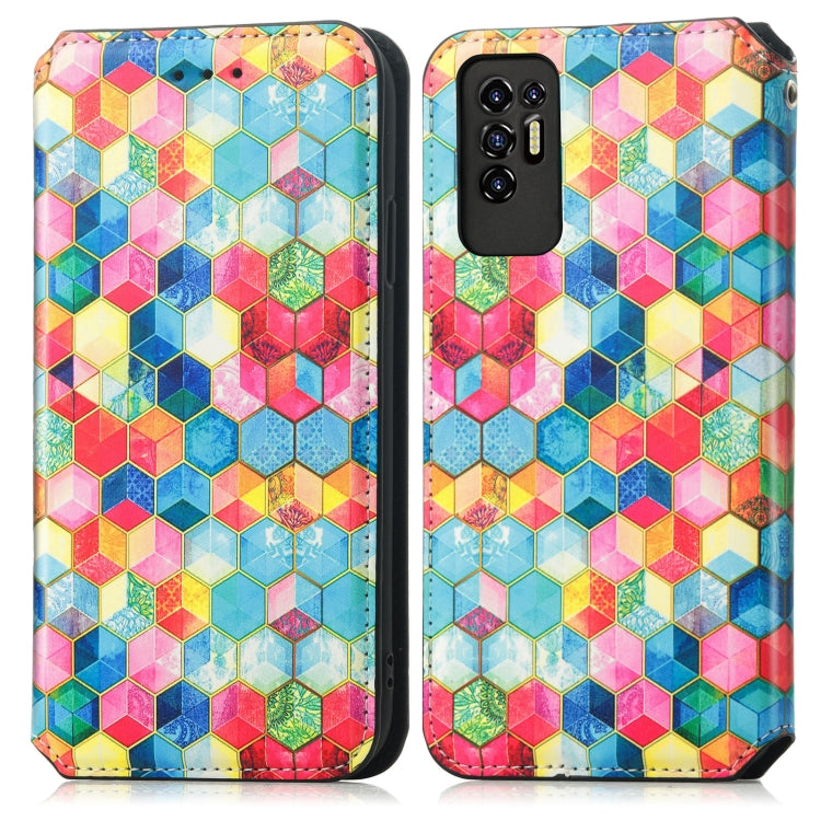 For Tecno Pova 2 Colorful Magnetic Horizontal Flip Leather Phone Case with Holder & Card Slot & Wallet