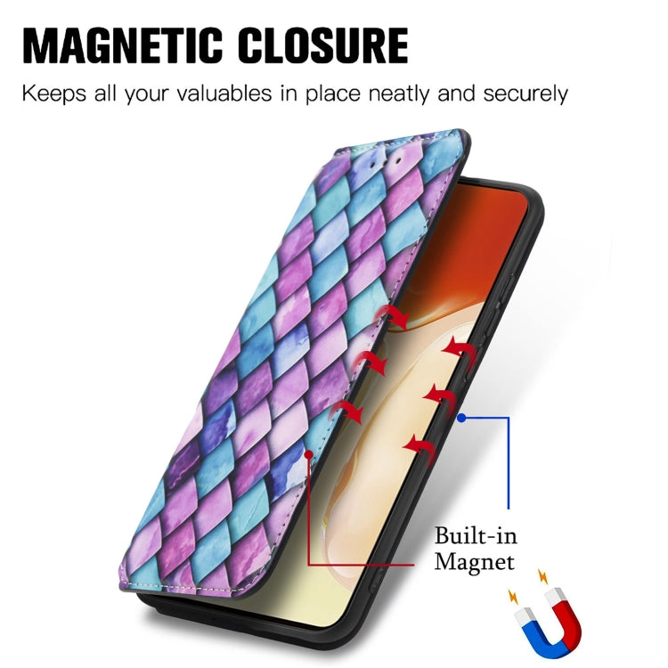 For vivo X70 Pro Colorful Magnetic Horizontal Flip Leather Phone Case with Holder & Card Slot & Wallet