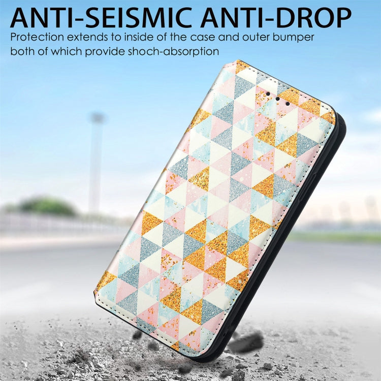 For vivo X70 Colorful Magnetic Horizontal Flip Leather Phone Case with Holder & Card Slot & Wallet