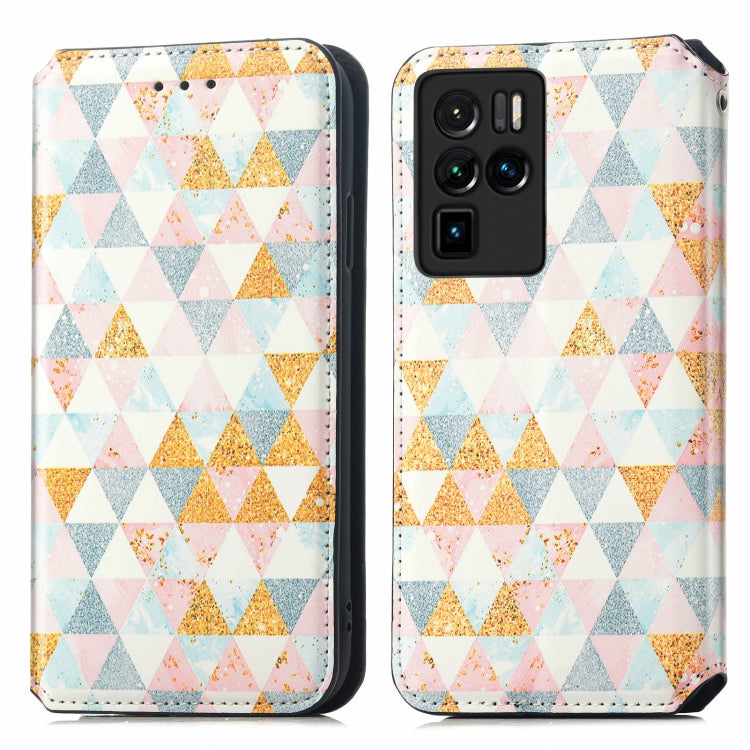 For ZTE Nubia Z30 Pro Colorful Magnetic Horizontal Flip Leather Phone Case with Holder & Card Slot & Wallet