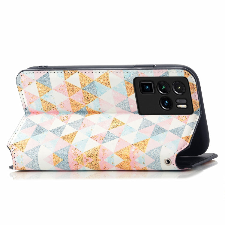 For ZTE Nubia Z30 Pro Colorful Magnetic Horizontal Flip Leather Phone Case with Holder & Card Slot & Wallet