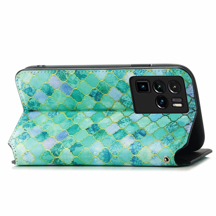 For ZTE Nubia Z30 Pro Colorful Magnetic Horizontal Flip Leather Phone Case with Holder & Card Slot & Wallet