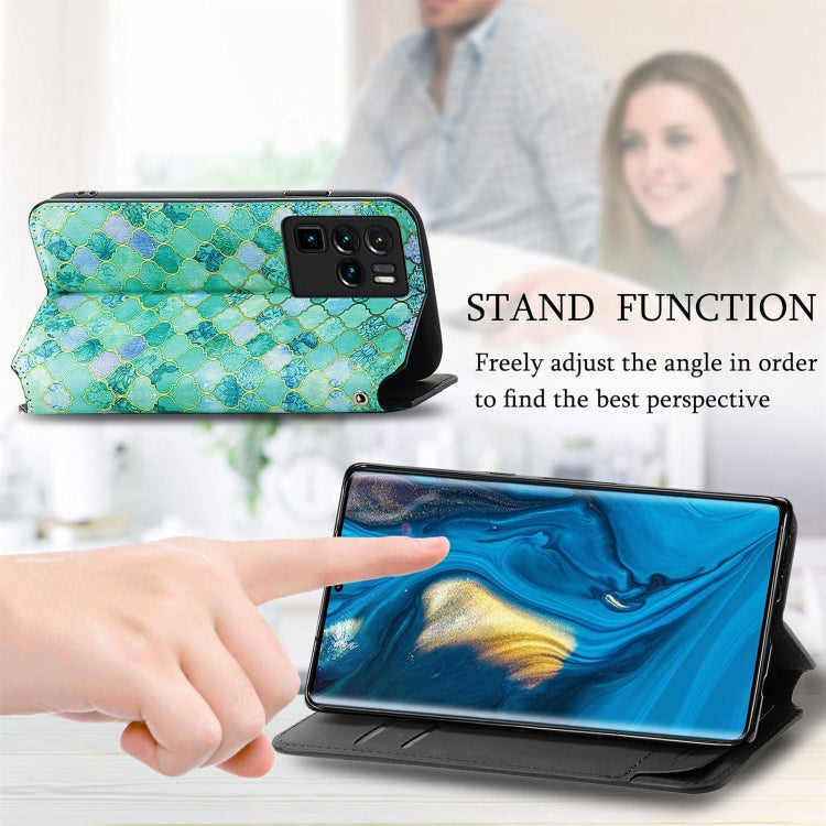 For ZTE Nubia Z30 Pro Colorful Magnetic Horizontal Flip Leather Phone Case with Holder & Card Slot & Wallet