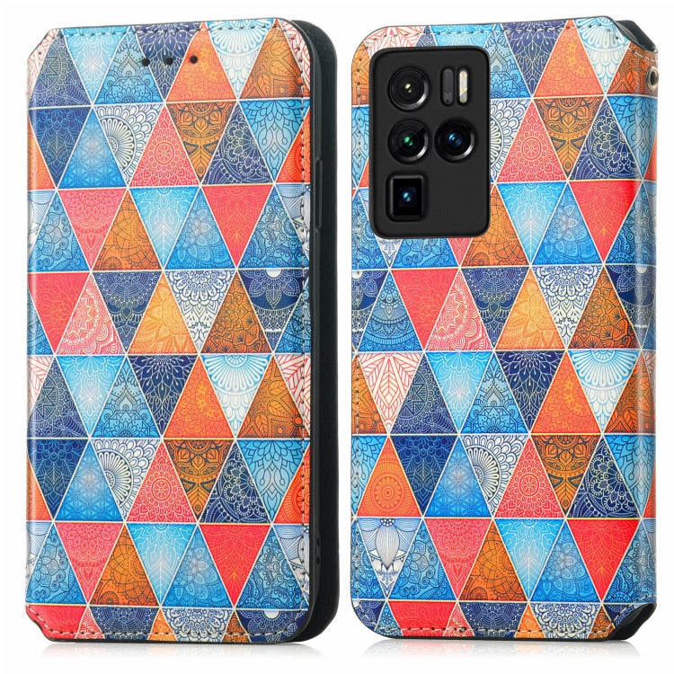 For ZTE Nubia Z30 Pro Colorful Magnetic Horizontal Flip Leather Phone Case with Holder & Card Slot & Wallet