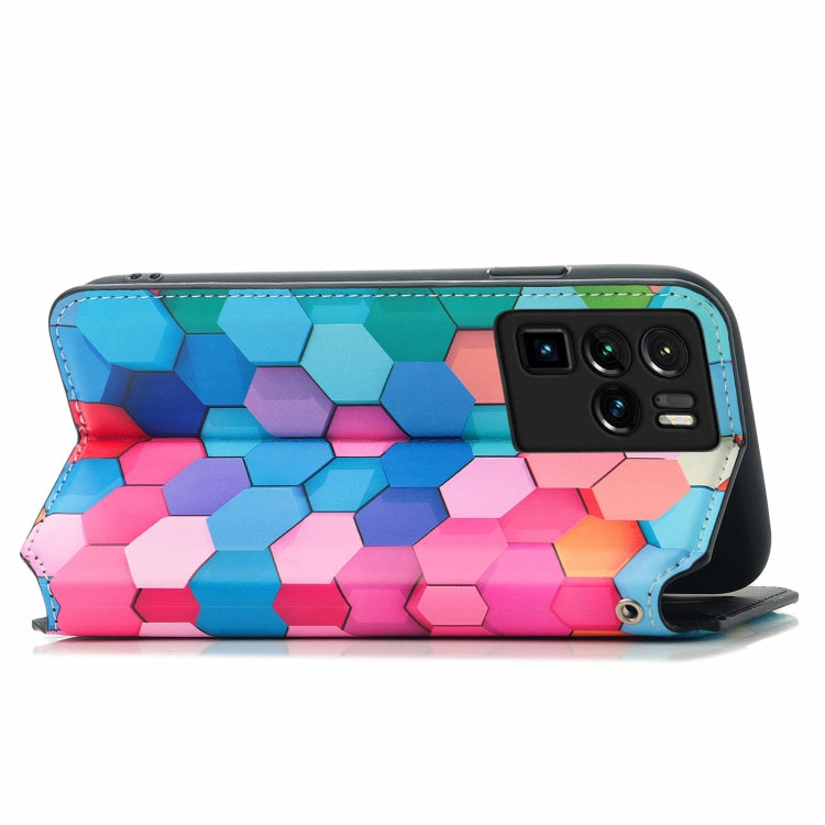 For ZTE Nubia Z30 Pro Colorful Magnetic Horizontal Flip Leather Phone Case with Holder & Card Slot & Wallet