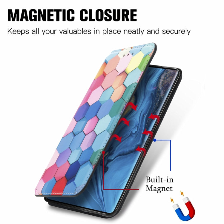 For ZTE Nubia Z30 Pro Colorful Magnetic Horizontal Flip Leather Phone Case with Holder & Card Slot & Wallet