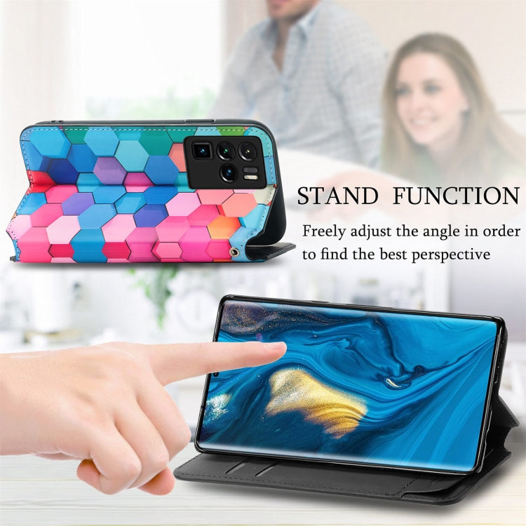 For ZTE Nubia Z30 Pro Colorful Magnetic Horizontal Flip Leather Phone Case with Holder & Card Slot & Wallet