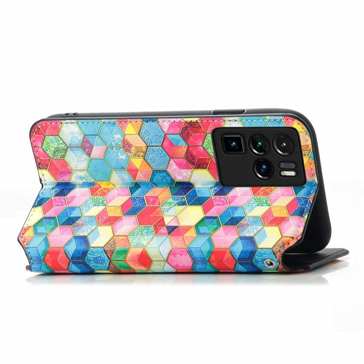 For ZTE Nubia Z30 Pro Colorful Magnetic Horizontal Flip Leather Phone Case with Holder & Card Slot & Wallet