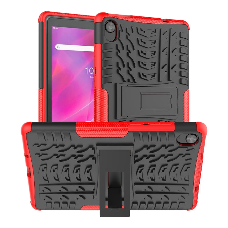 For Lenovo Tab M8 3rd Gen 8506 / M8 HD 8505 Tire Texture Shockproof TPU+PC Tablet Case with Holder