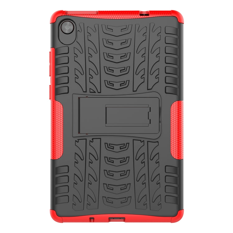 For Lenovo Tab M8 3rd Gen 8506 / M8 HD 8505 Tire Texture Shockproof TPU+PC Tablet Case with Holder