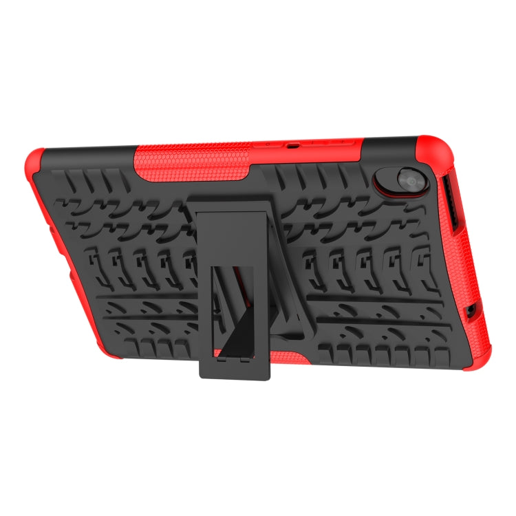 For Lenovo Tab M8 3rd Gen 8506 / M8 HD 8505 Tire Texture Shockproof TPU+PC Tablet Case with Holder