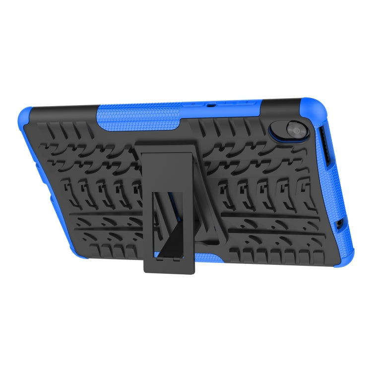 For Lenovo Tab M8 3rd Gen 8506 / M8 HD 8505 Tire Texture Shockproof TPU+PC Tablet Case with Holder