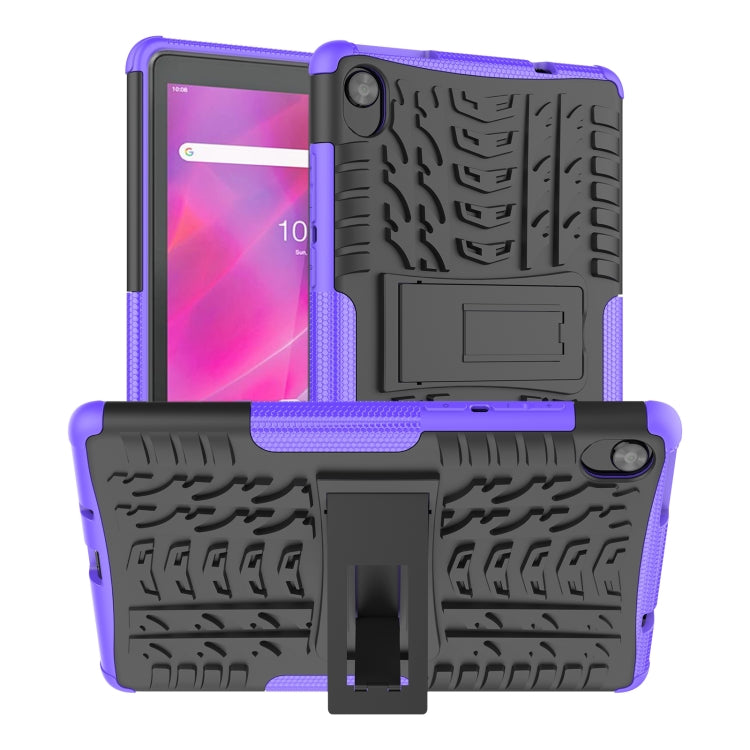 For Lenovo Tab M8 3rd Gen 8506 / M8 HD 8505 Tire Texture Shockproof TPU+PC Tablet Case with Holder