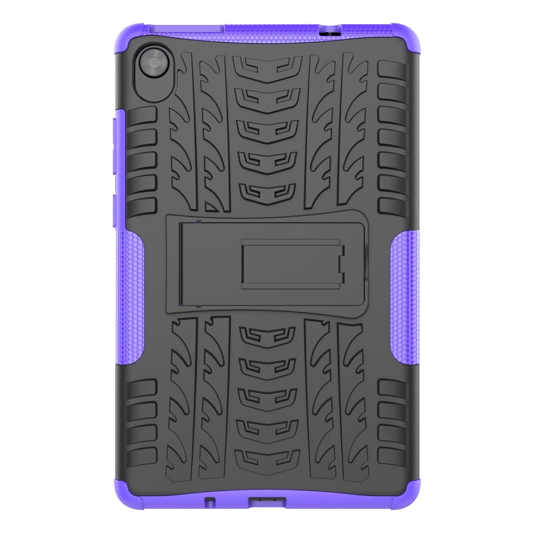 For Lenovo Tab M8 3rd Gen 8506 / M8 HD 8505 Tire Texture Shockproof TPU+PC Tablet Case with Holder