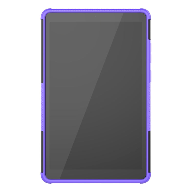 For Lenovo Tab M8 3rd Gen 8506 / M8 HD 8505 Tire Texture Shockproof TPU+PC Tablet Case with Holder