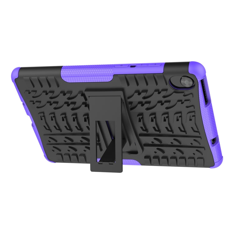 For Lenovo Tab M8 3rd Gen 8506 / M8 HD 8505 Tire Texture Shockproof TPU+PC Tablet Case with Holder