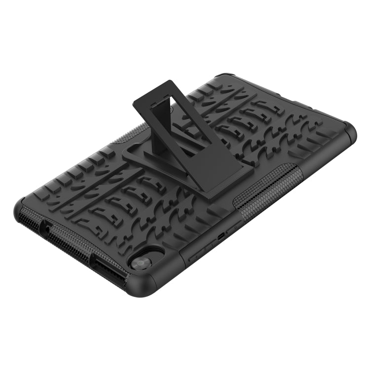 For Lenovo Tab M8 3rd Gen 8506 / M8 HD 8505 Tire Texture Shockproof TPU+PC Tablet Case with Holder