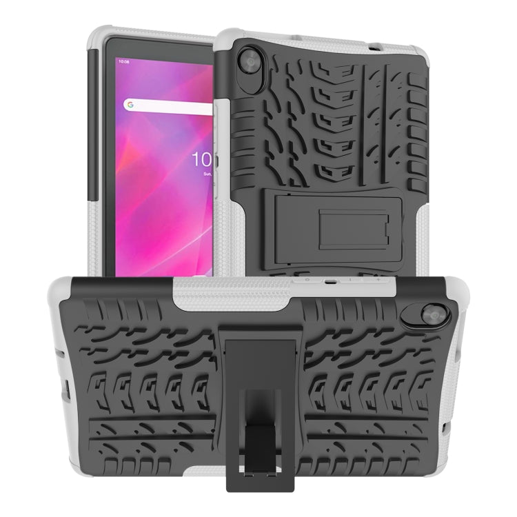 For Lenovo Tab M8 3rd Gen 8506 / M8 HD 8505 Tire Texture Shockproof TPU+PC Tablet Case with Holder