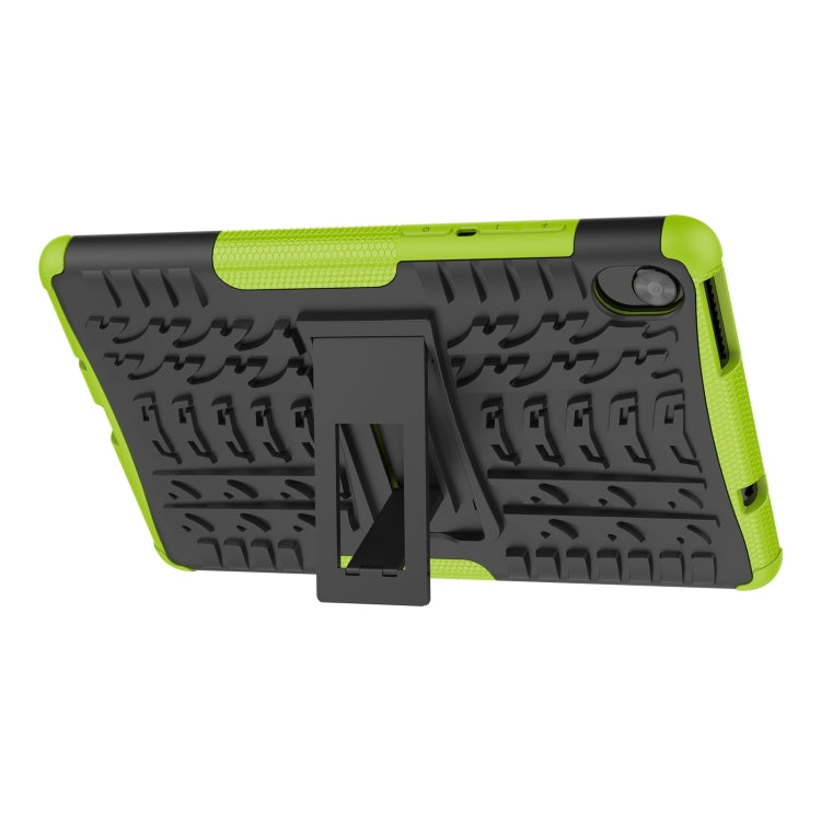 For Lenovo Tab M8 3rd Gen 8506 / M8 HD 8505 Tire Texture Shockproof TPU+PC Tablet Case with Holder
