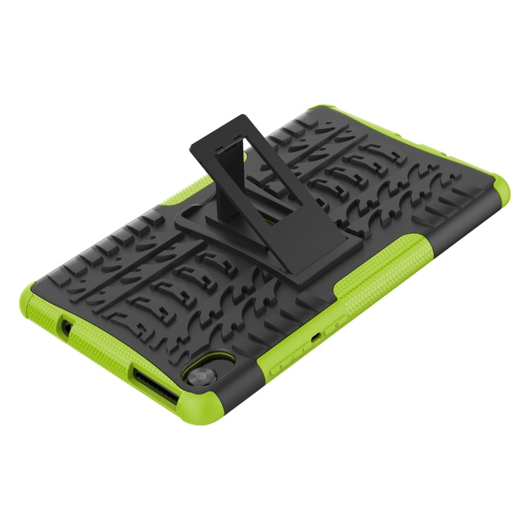 For Lenovo Tab M8 3rd Gen 8506 / M8 HD 8505 Tire Texture Shockproof TPU+PC Tablet Case with Holder